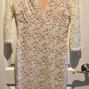Never worn. White Lacy dress from Venus size S
